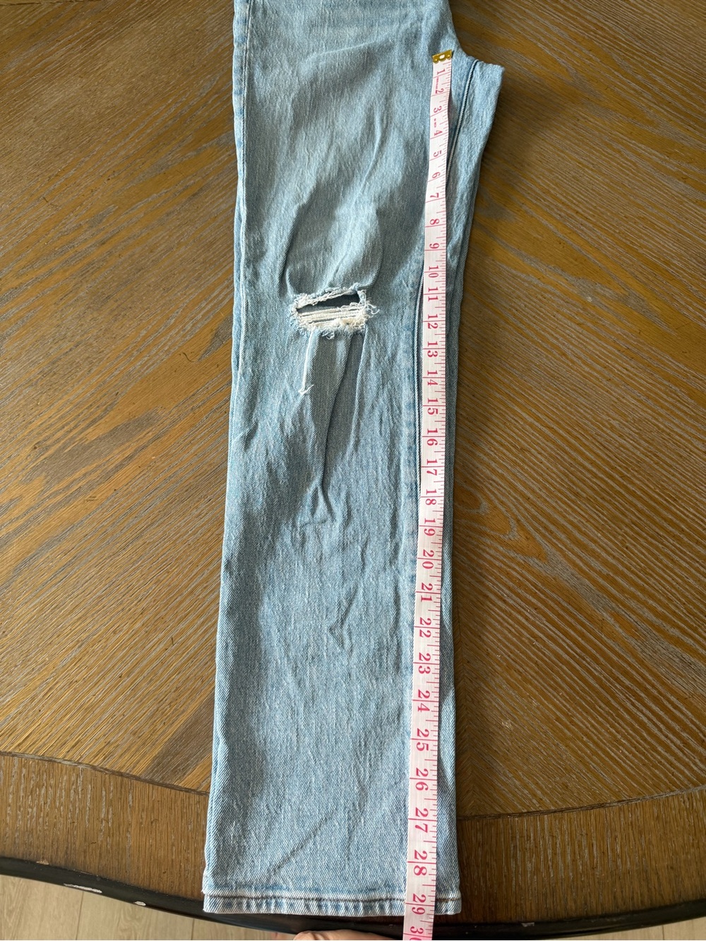 Madewell The Perfect Vintage Jean Size 27 Light Wash High Rise Distressed - Picture 4 of 8